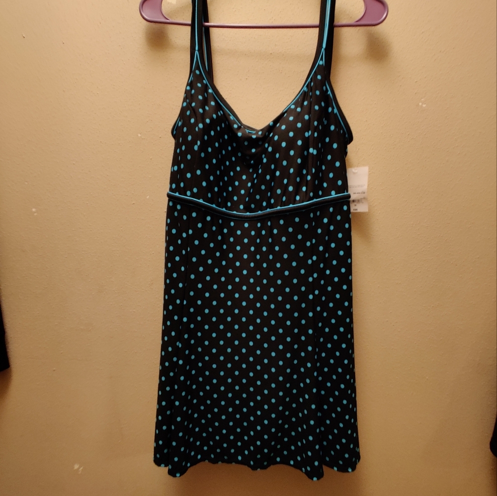 Polka Dot Swim One Piece Plus Size 18 New With Tag